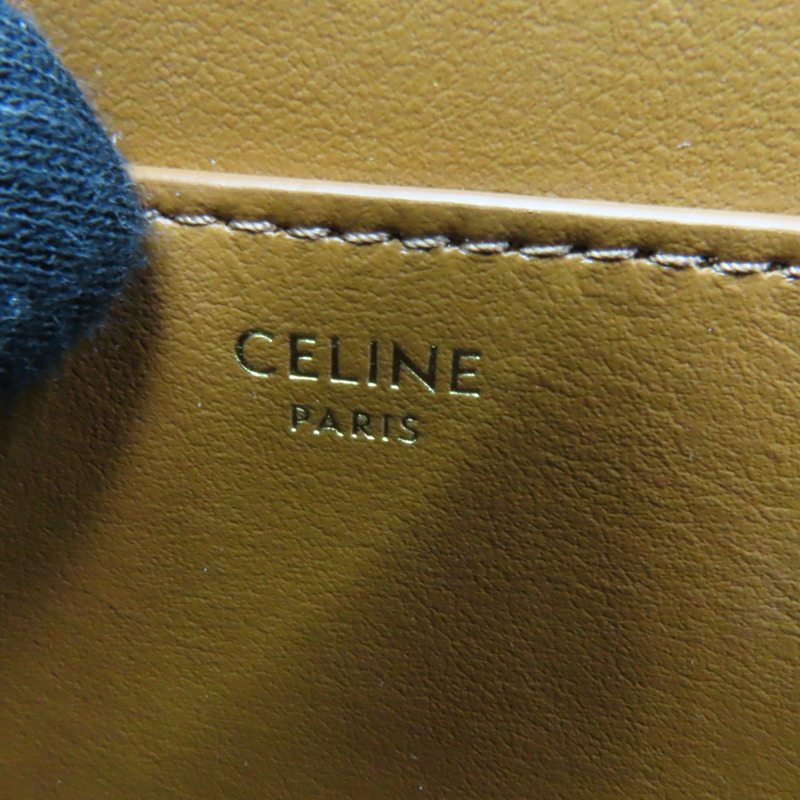 棕色 Triomphe 帆布 牛皮 Clutch On Strap Tabou 兩用包-6