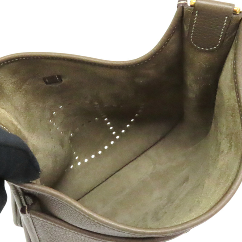 大象灰 TC皮革 Evelyn GM 肩背包 D刻-4