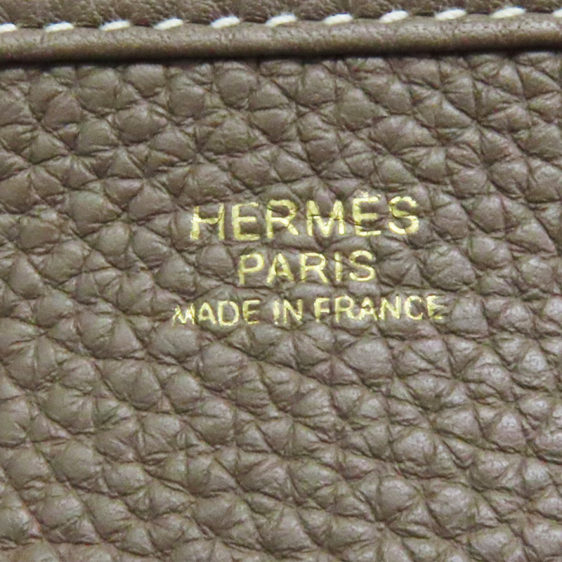 大象灰 TC皮革 Evelyn GM 肩背包 D刻-6