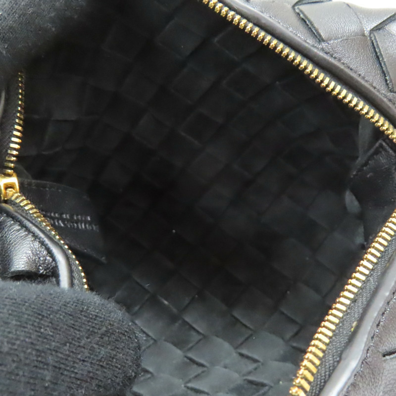 黑色 編織牛皮 Mini Loop Camera 肩背包【BOTTEGA VENETA BV 寶緹嘉】 723547V1G118425-4