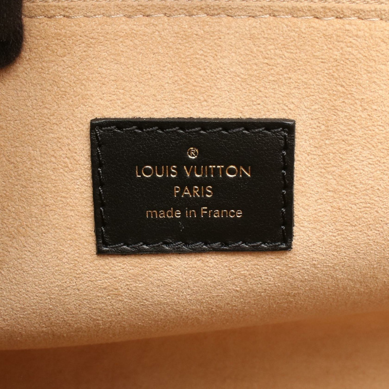 LOUIS VUITTON On My Side 中型單肩托特包 手提包 M55302 皮革字母卡其色-3