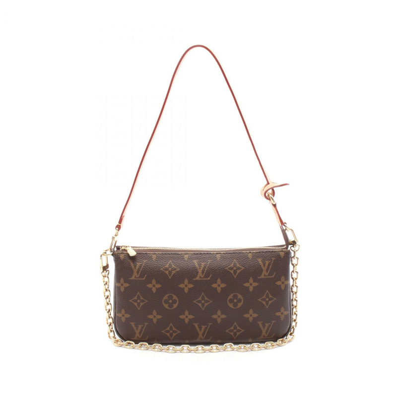 路易威登 Pochette Accessoires 鏈條單肩手提包 M82766 Monogram 二手-0