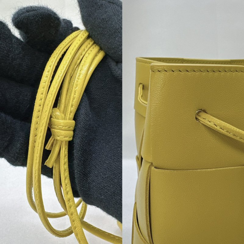 Bottega Veneta 芥末黃編織水桶包-3