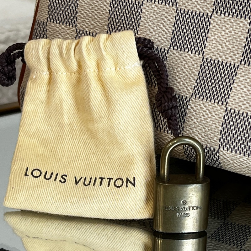 LOUIS VUITTON 白色棋盤 SPEEDY30(二手)-2