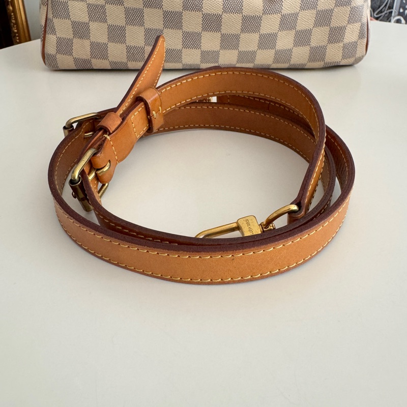 LOUIS VUITTON 白色棋盤 SPEEDY30(二手)-11