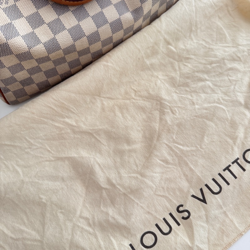 LOUIS VUITTON 白色棋盤 SPEEDY30(二手)-12