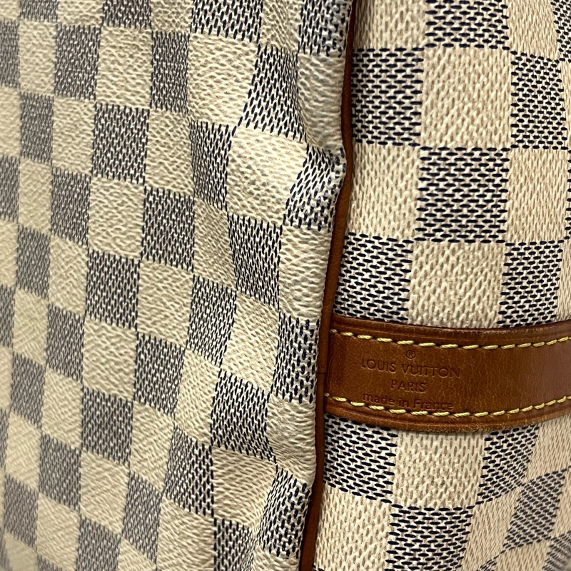 LOUIS VUITTON 白色棋盤 SPEEDY30(二手)-12