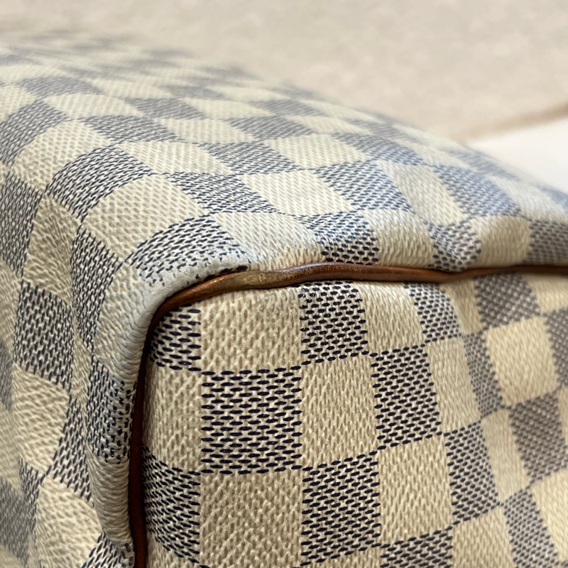 LOUIS VUITTON 白色棋盤 SPEEDY30(二手)-13