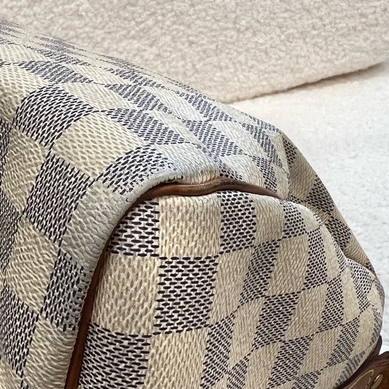 LOUIS VUITTON 白色棋盤 SPEEDY30(二手)-16