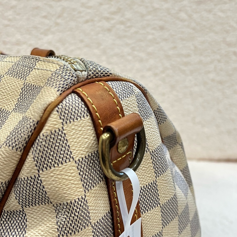 LOUIS VUITTON 白色棋盤 SPEEDY30(二手)-17