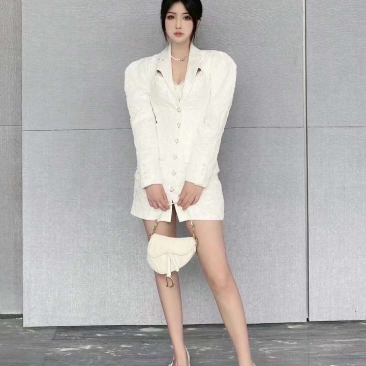 MIU MIU 漆皮高踭鞋 白色37.5碼-3