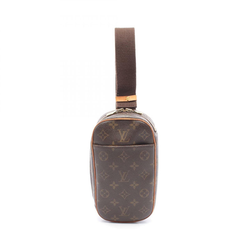 LOUIS VUITTON Pochette Gange 斜背包 腰包 M51870 Monogram 二手 男女通用-0