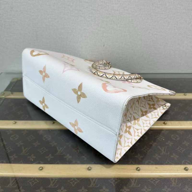 ✨LV onthego中號夏日限定水彩系列手提肩背包 35*25*27 98新配件塵袋-1