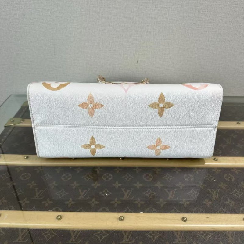 ✨LV onthego中號夏日限定水彩系列手提肩背包 35*25*27 98新配件塵袋-2