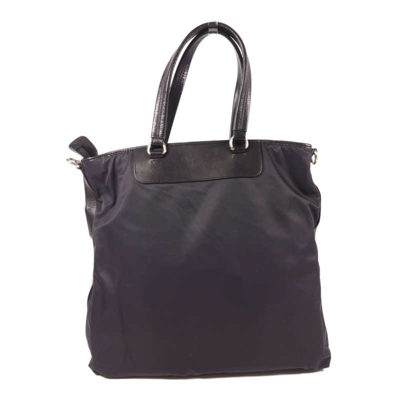 BALLY 尼龍2 Way Shoulder銀扣手挽肩背兩用袋-1