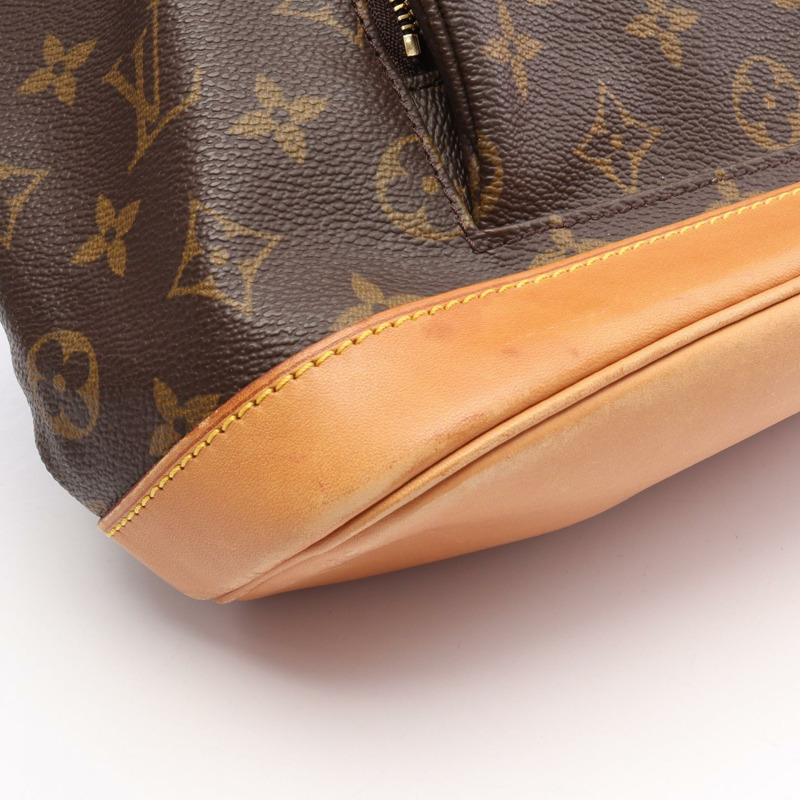 LOUIS VUITTON Montsouris MM 背包 M51136 Monogram 帆布 棕色 二手-6