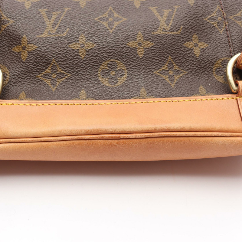LOUIS VUITTON Montsouris MM 背包 M51136 Monogram 帆布 棕色 二手-8