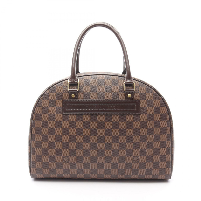 路易威登 Nolita 手提包 N41455 Damier 帆布皮革 Ebene 二手女士 LV-0