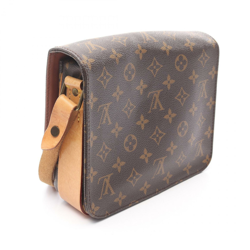路易威登 Cartouchiere MM 斜背包 M51253 Monogram 帆布二手-1