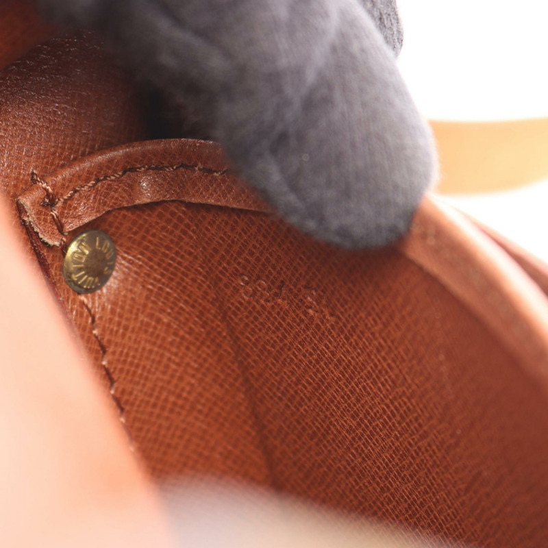 路易威登 Cartouchiere MM 斜背包 M51253 Monogram 帆布二手-4