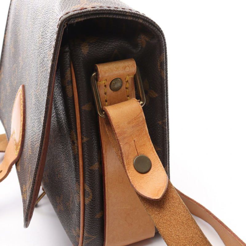 路易威登 Cartouchiere MM 斜背包 M51253 Monogram 帆布二手-11