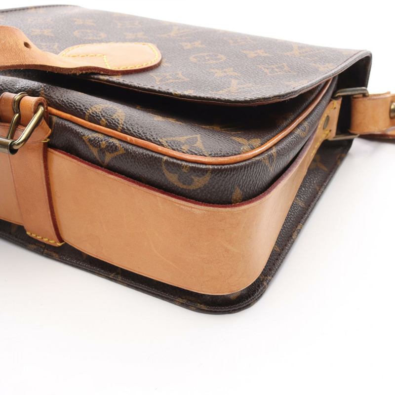 路易威登 Cartouchiere MM 斜背包 M51253 Monogram 帆布二手-13