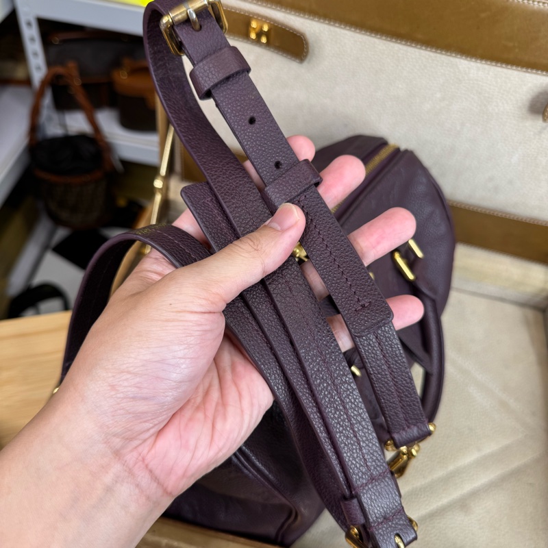 Louis Vuitton 酒紫壓紋老花Speedy 25/ 背帶款💜有便宜-16