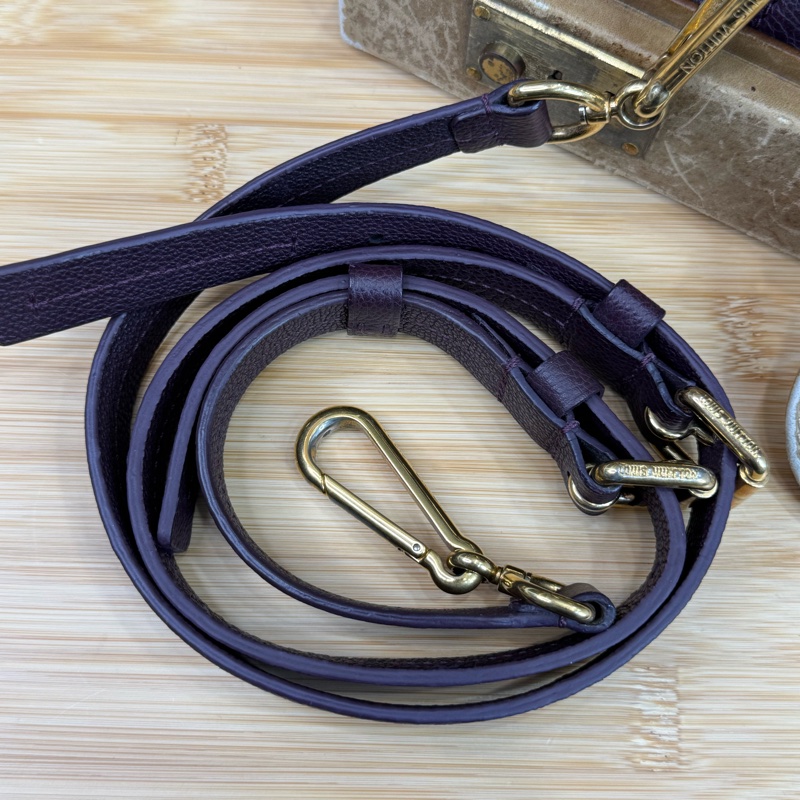 Louis Vuitton 酒紫壓紋老花Speedy 25/ 背帶款💜有便宜-17