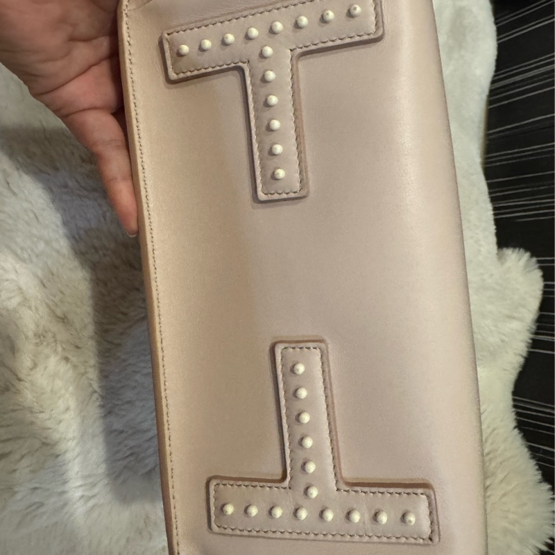 全新Tod’s粉紅色手提包(附背帶）-5
