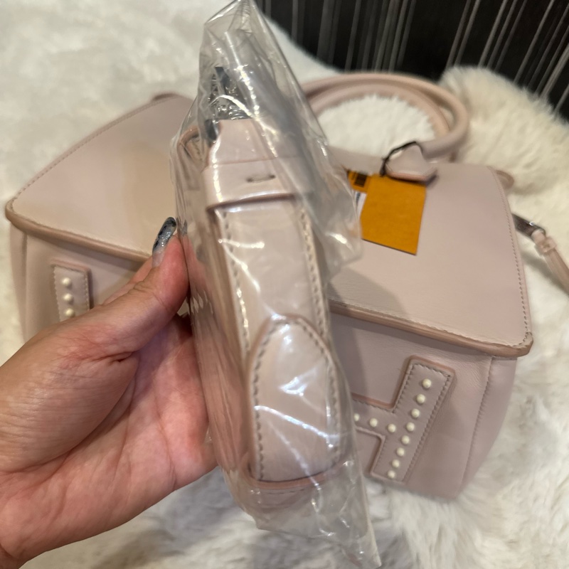 全新Tod’s粉紅色手提包(附背帶）-15