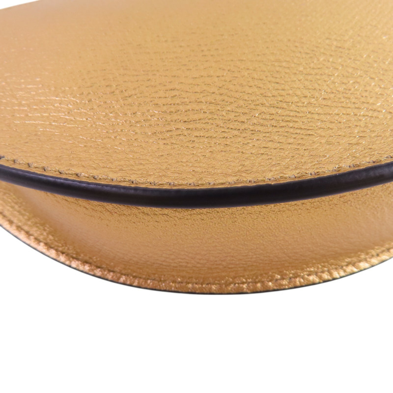 Valentino 牛皮皮革Shoulder Bag金扣肩背袋-12
