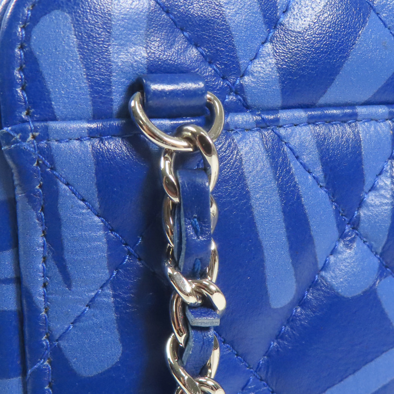 CHANEL 羊皮皮革Shoulder Bag銀扣鏈帶肩背袋-9