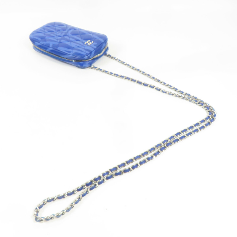 CHANEL 羊皮皮革Shoulder Bag銀扣鏈帶肩背袋-10