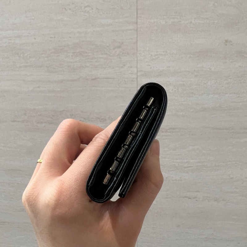 Montblanc 黑牛皮銀釦6匙鑰匙包-3
