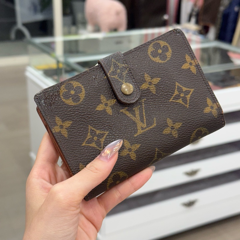 Louis Vuitton 滿版老花短夾-3