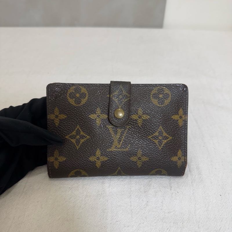 Louis Vuitton 滿版老花短夾-5