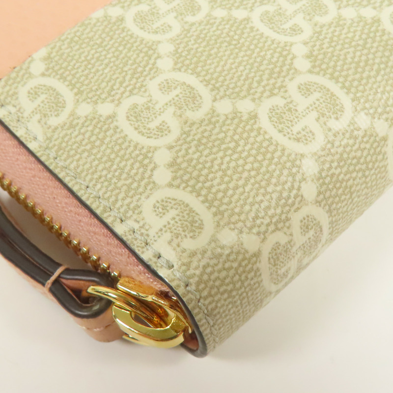 GUCCI 塗層帆布Wallet金扣長錢包-11