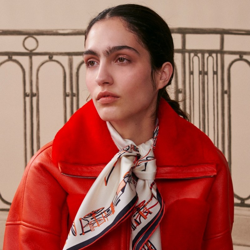 全新 HERMÈS 愛馬仕 Complication Equestre "馬術的錯綜複雜" 90方巾-3