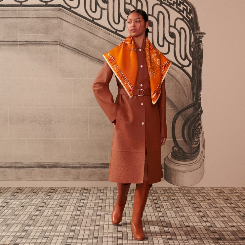 全新 HERMÈS 愛馬仕 Complication Equestre "馬術的錯綜複雜" 90方巾-5