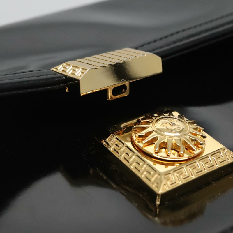 【日本直送】VERSACE 化妝包 琺瑯黑金 正品 bs26705-8