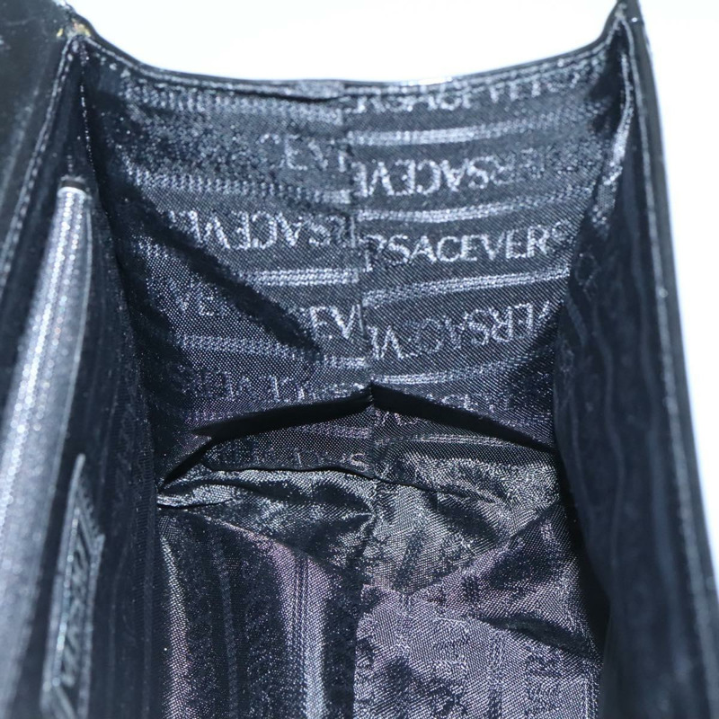 【日本直送】VERSACE 化妝包 琺瑯黑金 正品 bs26705-17