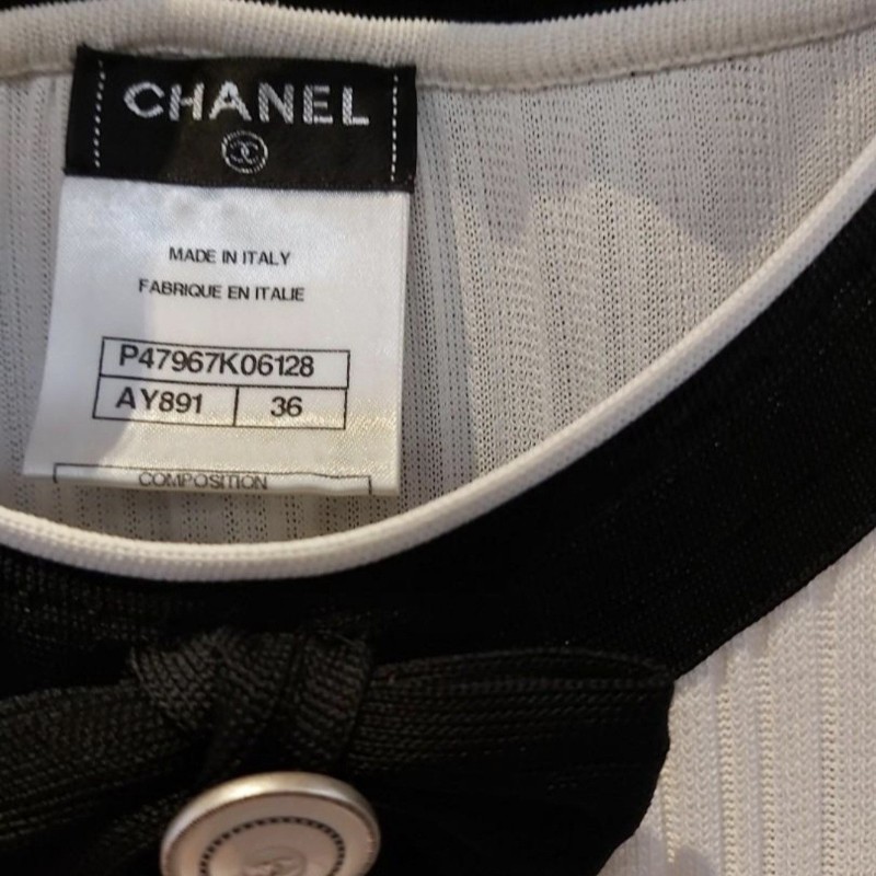 CHANEL限量款白色洋裝-2