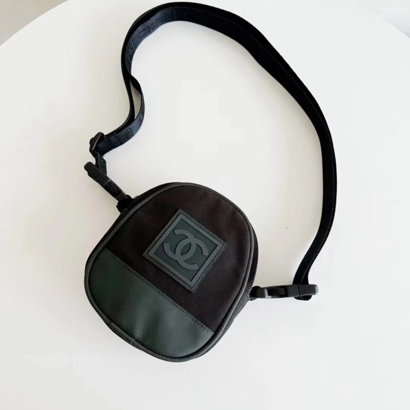 「JL精品代購」95新Chanel香奈兒方平標運動蛋蛋包斜背包-0