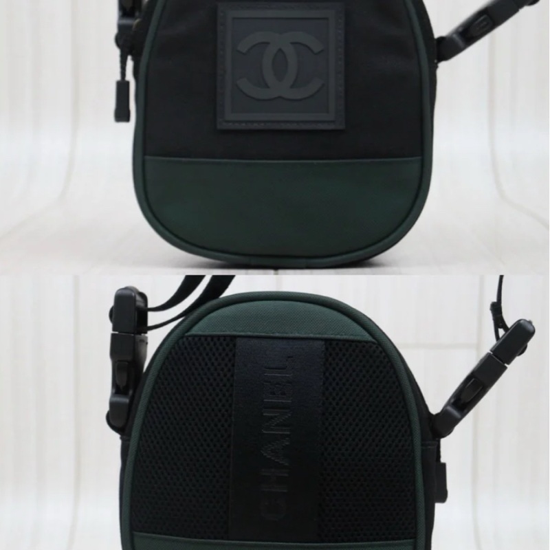 「JL精品代購」95新Chanel香奈兒方平標運動蛋蛋包斜背包-3