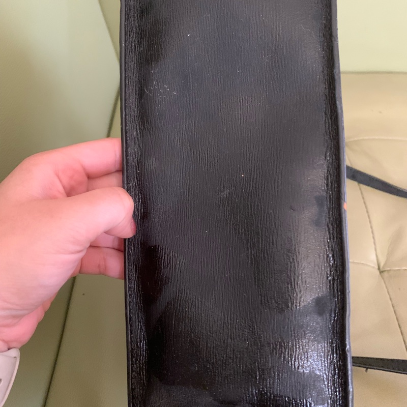 Kate spade 手提肩背黑色真皮包包 百搭 耐用二手 百元只有一個 有型上班族出遊夾層肩背手提-6