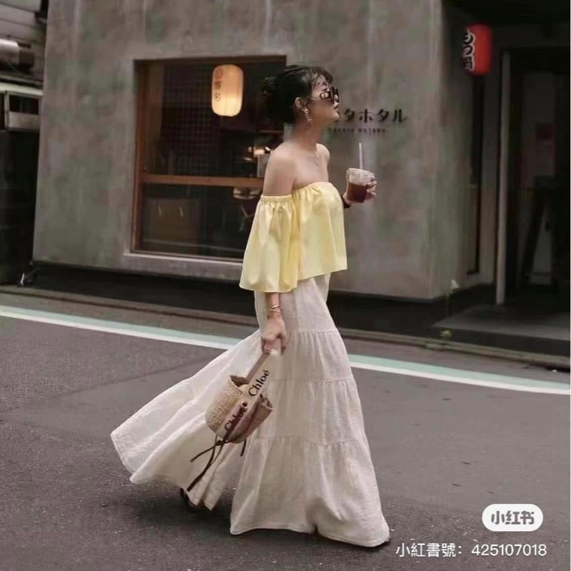 今日限定 現折 -499  (價格已折)。Chloe woody 經典草編水桶包-6