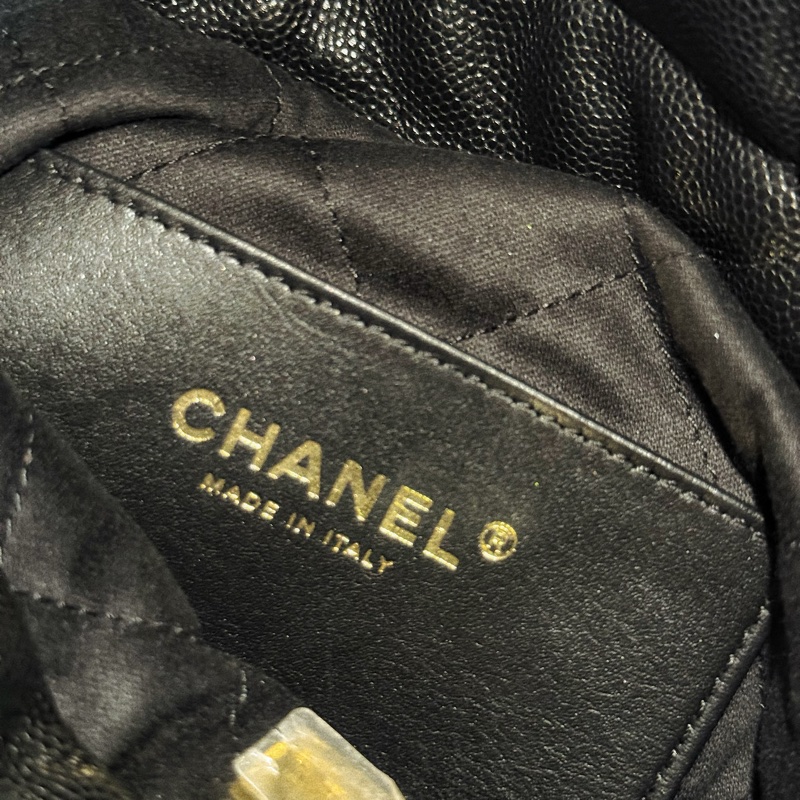 Chanel 22bag mini 魚子醬牛皮🖤-7