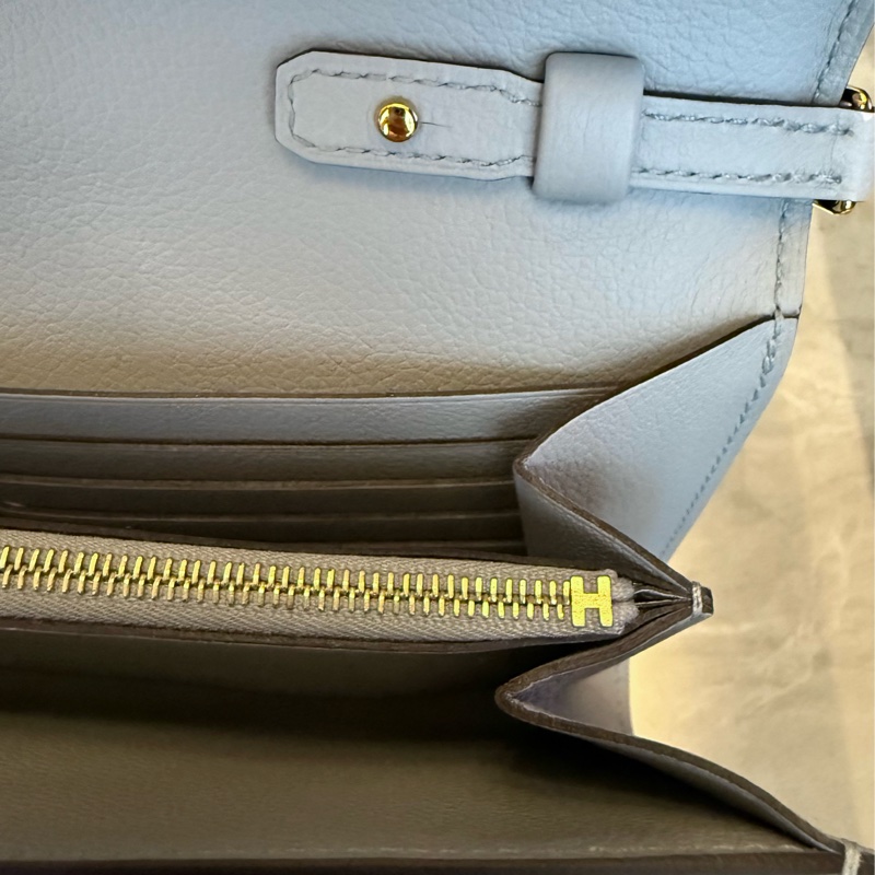 Hermes Constance to go (康康to go)冰川藍金釦-3