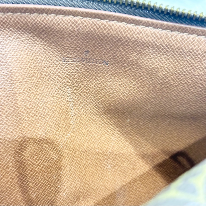 LV巴比龍30老花紅皮圓筒包-3