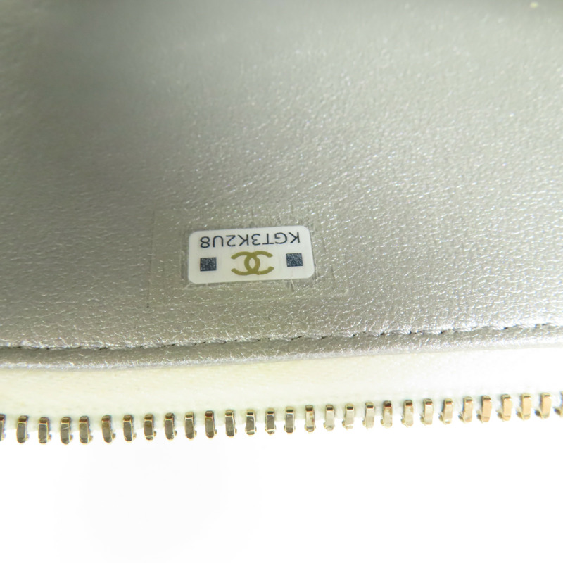 CHANEL 羊皮皮革Vanity Case Handle金扣鏈帶手挽肩背兩用袋-6